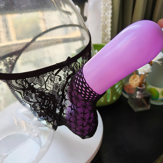 Yeya men's thong black mysterious sexy lace see-through temptation personality U convex JJ sleeve bag opening breathable T underwear black short open 1 piece 1 piece one size fits all recommended 130-200 Jin Jin equals 0.5 kg hip circumference within 105