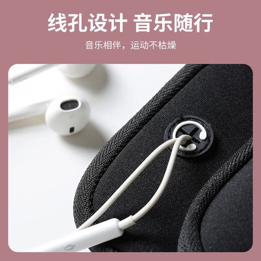 鹏境跑步手机臂包男女户外运动健身跑步骑行装备手机袋腕套手机携带器 音乐达人-大号【7寸及以下手机】