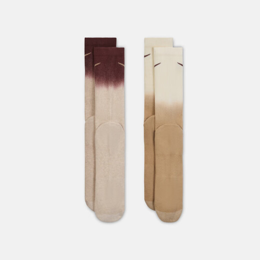 Nike (NIKE) EVERYDAY PLUS Comfortable Quick-Drying Medium-Cylinder Sports Socks (2 pairs) FQ1355-910 L