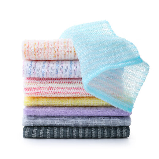 Toalla de baño japonesa Aisen para bañeras de baño de baño de arena fina para mujeres tiras de baño de bola sin dañar la piel larga frotando el exfoliante trasero de dos colores + verde BT691