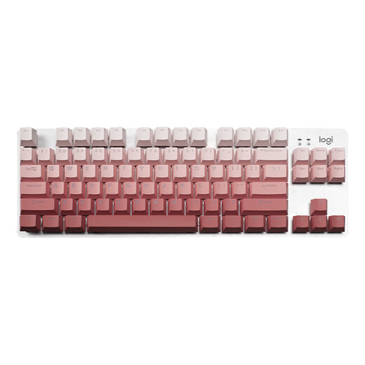 
Logitech K835 mechanical keyboard wired gaming e-sports keyboard 84 key computer office keyboard personalized pbt keycaps give gifts to boys girlfriends K835 crimson keycap [gradient version] red axis