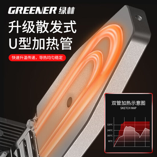 Green forest hot melt household hot melt machine 32 type constant temperature water pipe welding machine high power electric hot melt gun interface die ppr