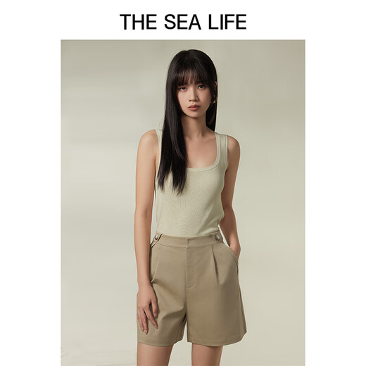 
THE SEA LIFE Ou Hai Yisheng Multi-color suspender vest for women spring and summer new style knitted vest 15736 Hepburn Powder M