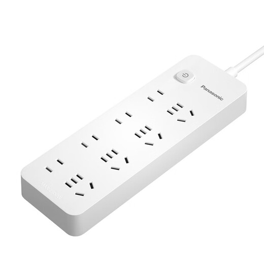 Panasonic (Panasonic) new national standard socket/socket board/socket strip/row plug/plug strip/dormitory/computer strip/bedside strip/socket board/power strip with line 10A new national standard new four-position five-hole, four-position two-hole master extension cord socket (1.8m)