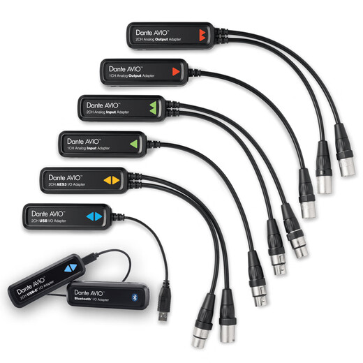 DANTE BY AUDINATE Dante AVIO adapter digital-to-analog converter Dante pigtail digital audio network transmission input and output channel ADP-DAO-AU-0X1 (single card agricultural public-output)