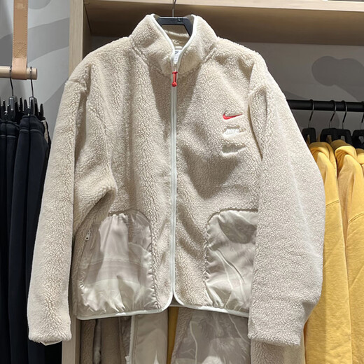 耐克（NIKE）外套男士秋冬新款运动服保暖摇粒绒夹克棉服棉衣FV4022-072 FZ6194-126浅卡其新年款 L