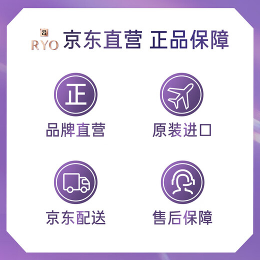 Ryo (Ryo) Purple Lu Gu Hair Shampoo 400ml Medium-dry hair Soft and refreshing shampoo Imported Hair Paste in Korea