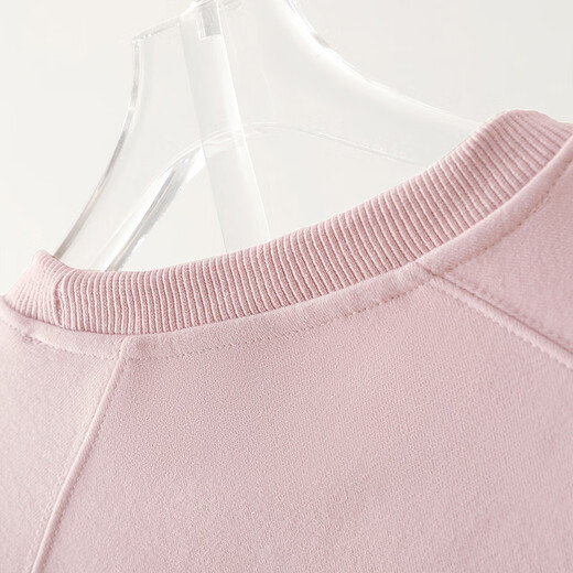 Sibaishe loose sweatshirt 2025 autumn new women's letter embroidered bear pullover round neck top