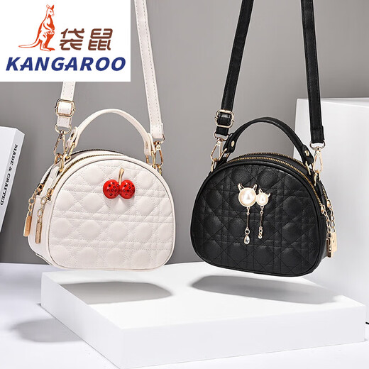 Canguro mini bolso de la moda para mujer bolso de hombro para mujeres bolso de cuerpo de mujer Bolso gato cabeza blanca