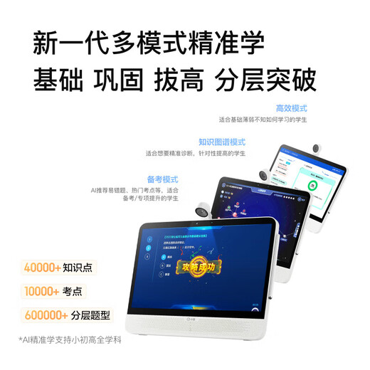 Xiaodu Learning Machine P20Plus (6+256GB) 15.6-inch eye-protecting paper screen for infants, primary schools, junior high schools and high schools, AI accurate parent control, general subject free learning tablet Xiaodu Learning Machine P20Plus white, 6+256GB, official standard configuration