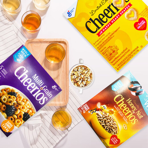 
Cheerios (cheerios) wheat circle ready-to-eat cereal cereal original wheat circle ready-to-eat cereal breakfast with brewed milk children's nutritional breakfast Honey wheat circle single box 755g to December 25