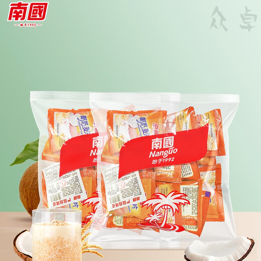Hainan specialty Nanguo coconut milk oatmeal 560g ready-to-eat oatmeal fruit-flavored breakfast drink nutritional bag 420g simple coconut milk oatmeal 840g (30 small bags)