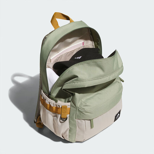 Adidas (adidas) men and women bag casual bag new style student schoolbag computer bag sports backpack JX5010/Tent green 16.5 cm x 32 cm x 45 cm