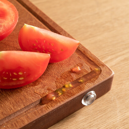 张小泉乌檀木整木砧板厨房菜板无漆无蜡加厚双面案板(小号)30*20*2.0cm