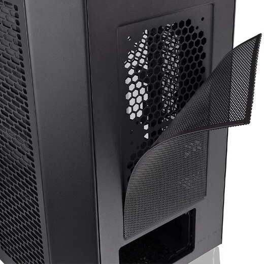 Thermaltake(Tt)The Tower 300 sea view room chassis computer host black (Matx motherboard/support 420 water cooling/4090 graphics card/horizontal lying)