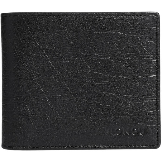 Honggu Wallet Herren dünne Brieftaschen Business Head Layer Cowide Wallet Gift Box Geburtstagsgeschenk