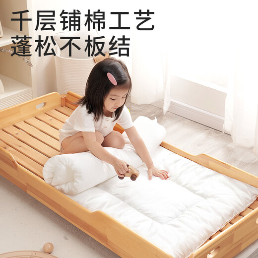 Forbest Kindergarten Mattress Quilt Pure Cotton Children's Nap Mattress Baby Mattress Soft Autumn and Winter Customized Dinosaur Age Cushion Cover + Cotton Cushion Core 135*55cm