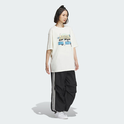 阿迪达斯 （adidas）三叶草2024夏女短袖T恤 IW6296 IW6296 XS