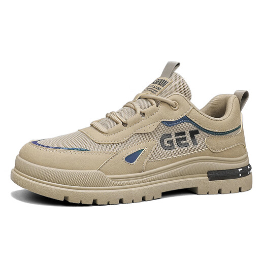 Chaussures masculines de Changxiang Huili 2025 Été Souffoir Breatte Protection de travail Travail Chaussures Chaussures pour hommes Martin Martin Casual Casual Pool Board Chaussures Khaki 41