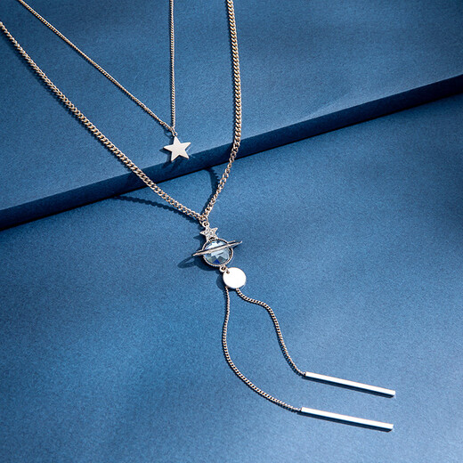 Qlady double layer sweater necklace women's long sweater chain atmospheric high-end 2025 new light luxury high-end pendant accessories