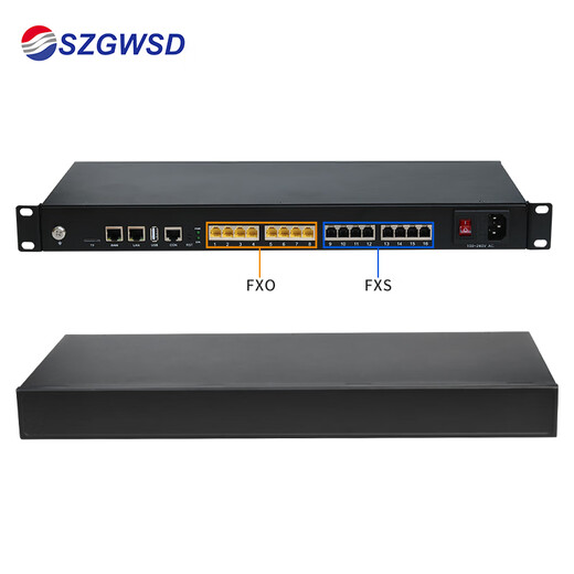Guowei Times Communication WS848-IAD Voice Gateway Analog Telephone Port IPPBX Converter Protocol IAD Telephone Adapter IMS 4-channel FXO External Line