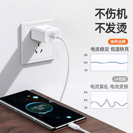 Suitable for Huawei data cable 66W/100W/120W mobile phone charger original super fast charging type-c Android official genuine 6A super fast charging cable-1.5 meters