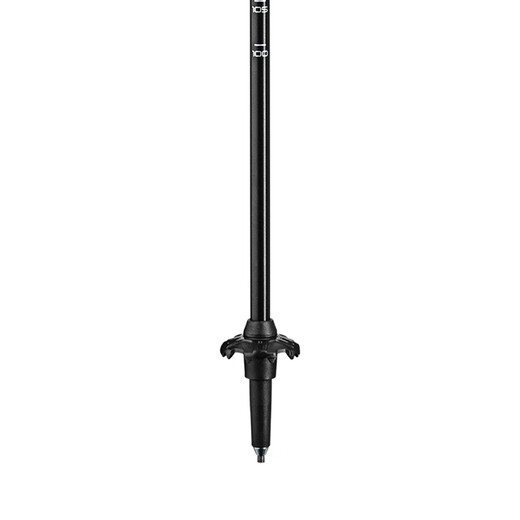 LEKI trekking pole KHUMBU lightweight, wear-resistant, comfortable grip, stable support, adjustable outdoor hiking pole, black and yellow, 100-135 cm