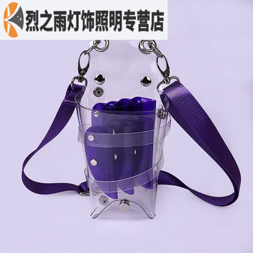 Shantou Lincun transparent scissors bag hairstylist hairdressing tool bag hair cutting bag scissors bag barber scissors bag transparent color