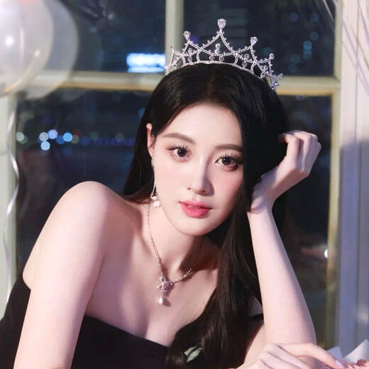 Geburtstagskrone der 18-jährigen weiblichen Kopfbedeckungskronkronhaarzubehör High-End-Prinzessin Brautkleid Hochzeit Accessoires Barock koreanische Krone