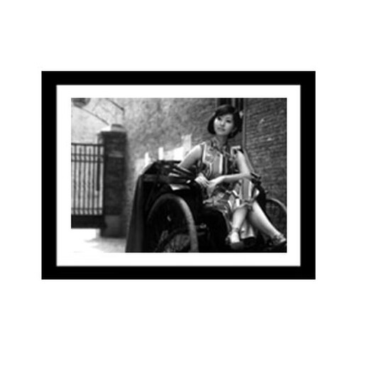 Yuxiangzhijia Old Shanghai Retro Nostalgic Street View Decorative Painting Bar Hotel Entertainment Club Hanging Painting Black and White Photos Old Style Mural 22 40*60 Black Photo Frame Single Price (by number