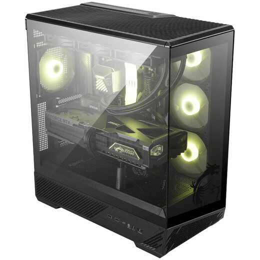 MSI AMD Ryzen 9 9950X/9070XT/5070Ti/5080 graphics card assembly machine game e-sports design rendering computer host DIY complete machine configuration four 9950X+RTX5070Ti