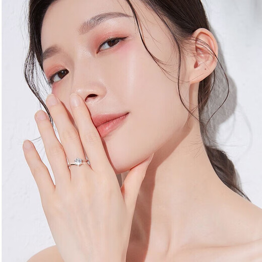 VCIXYOUPT950 Platinum Ring One Carat Moissanite Diamond Ring Proposal Proposal Commemorative Birthday Gift for Girlfriend One Carat Platinum Ring Moissanite/Certificate/Local Warehouse