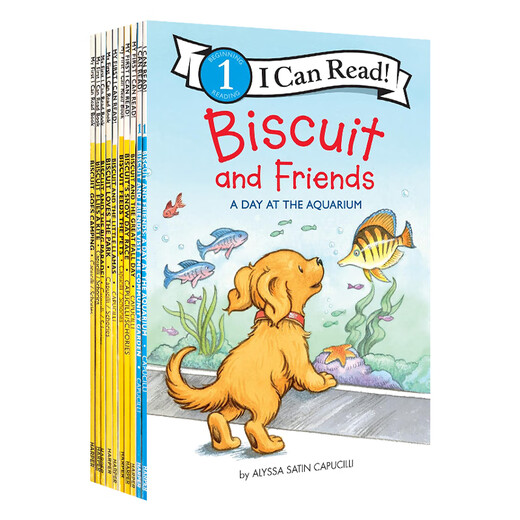 Original English import Biscuit Biscuit Dog 10 volumes (My First 8 volumes + Level 1 stage 2 volumes) Paperback I Can Read Graded Read Picture Books Audio