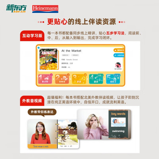 SF Express New Oriental Heinemann abgestuftes Lesen englisches Bilderbuch (Standversion) China offizielles echtes GK+G1+G2+G3+G4+G5 englisches Aufklärungsbilderbuch für Kinder Eröffnungsartefakt Allround-Hauptlinie abgestuftes Lesen kann mit Raz kombiniert werden Oxford Tree Englisches Lesen für Grund- und Sekundarschulkinder von 3 bis 16 Jahren 40 Bände G