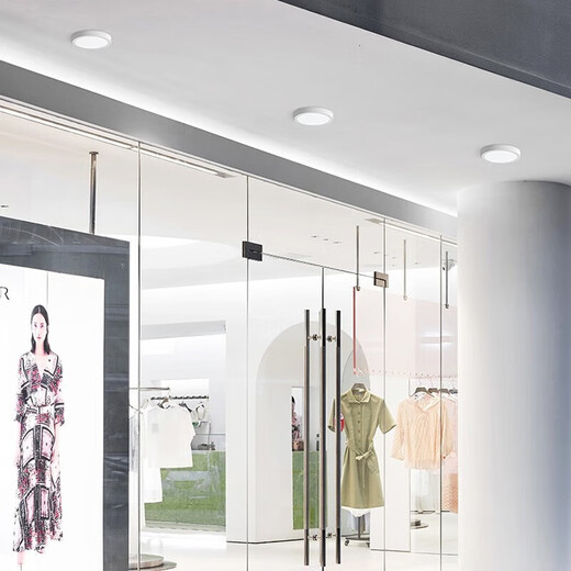 Deng Ling led surface mounted small panel light square downlight ultra-thin flat panel ceiling light fixture surface mounted square 21cm-white light 18W