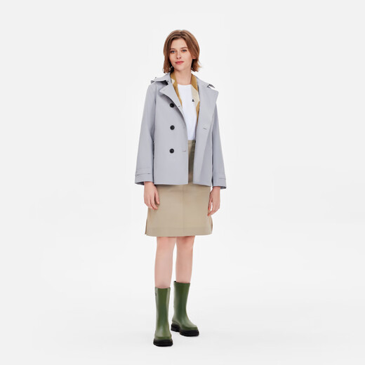 AIGLE Chaqueta cortavientos AIGLE mujer GORE-TEX cortavientos, impermeable y transpirable clásico gris violeta BA926 S 36 (160/84A)