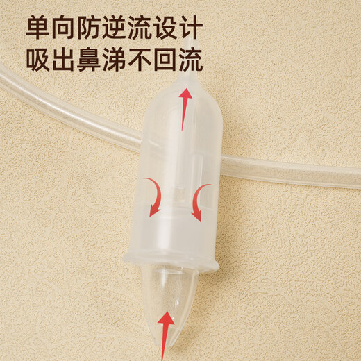 COOKSS吸鼻器婴儿手拉吸鼻器儿童新生儿鼻塞涕鼻口吸式屎清理通鼻神器绿