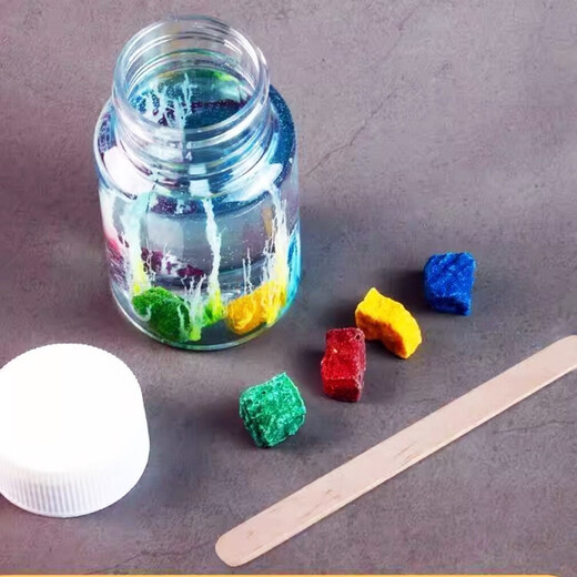 Shiyan Liangpin Children's Experimental Water Garden DIY Chemistry Primary School Students Scientifically Made Silicate Nano-Grown Stone Magic Stone Toy Water Garden (3 Sets) with Instructions