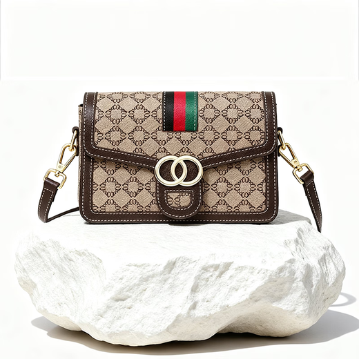 纪诗哲包包女包单肩包女士斜挎包七夕情人节礼物送女友老婆生日纪念日 咖啡色【当/次日达】圣诞节礼物 小包精美礼盒包装