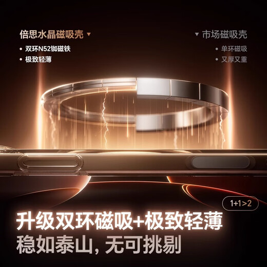 倍思【官方触控按键丨不发黄】适用iphone16pro手机壳苹果16pro保护套磁吸壳超薄Magsafe充电防摔全包