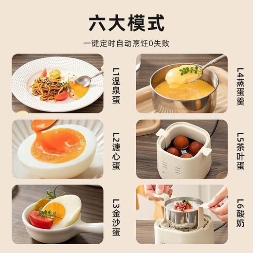 Egg cooker electric steamer egg steamer small stew all-in-one steamed egg artifact multi-functional pot automatic power off for 2-3 people household timer smart lazy person single layer 24H smart appointment flagship model