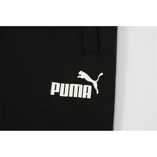 PUMA loose printed sports trousers and sweatpants men's new winter casual knitted pants 679607 black-01 XL (185/82A)