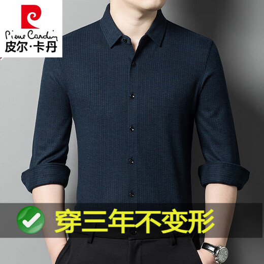 Shirt cachemire à 100% pur de Piercadien Plaid à manches longues pour hommes à manches longues épaissis de cachemire chaud et non ferré