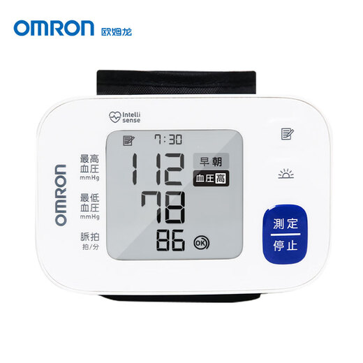 欧姆龙（OMRON）海外进口手腕式电子血压计家用医用高精准血压测量仪HEM-6180