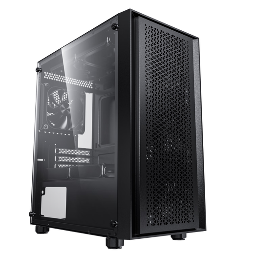 Patriot V18 computer desktop mainframe MATX chassis acrylic multi-mesh strong heat dissipation and beautiful appearance supports 240 water cooling V18 white (front mesh/MATX motherboard/graphics card 32CM)