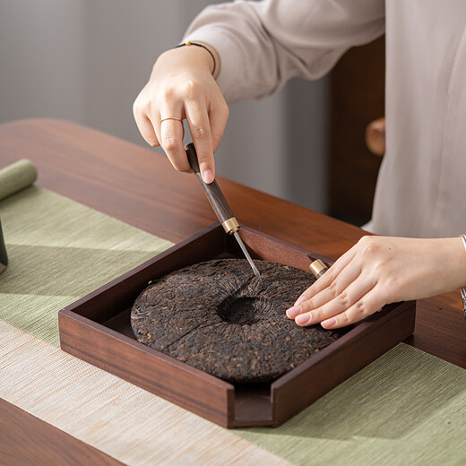 Su's ceramic tea set accessories tea ceremony hand-painted six gentlemen solid wood tea clip cup clip