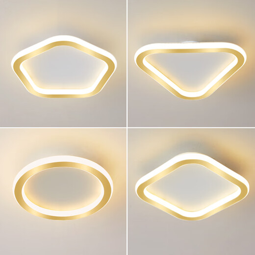 Micro corridor corridor light simple modern bedroom strip ceiling light internet celebrity cloakroom LED entrance light balcony lamp white round 23cm white light limit - 12 watts