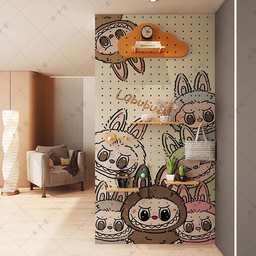 Yusenyi Decoration Entrance Wall Living Room Storage Shelf Multi-Layer Board Square