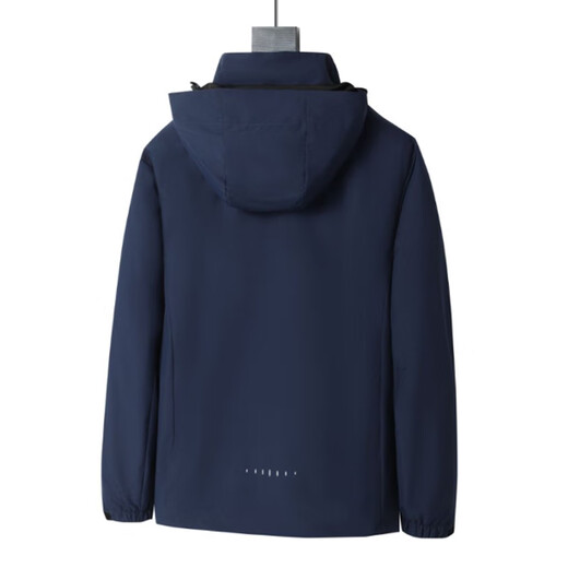 JEEP Jeep Jacket Men's Autumn and Winter Outdoor Sports Windproof Three-in-One Mountaineering Jacket Dark Gray XL