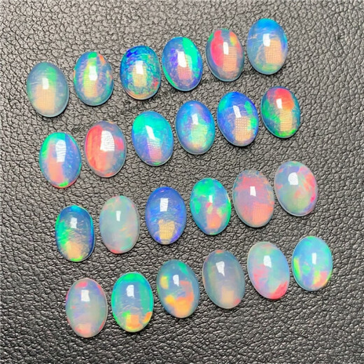 Everlasting Leaf IA Opal Stone Rough 17-Day Natural Opal Ring Full Fire Opal Colored Opal 1#